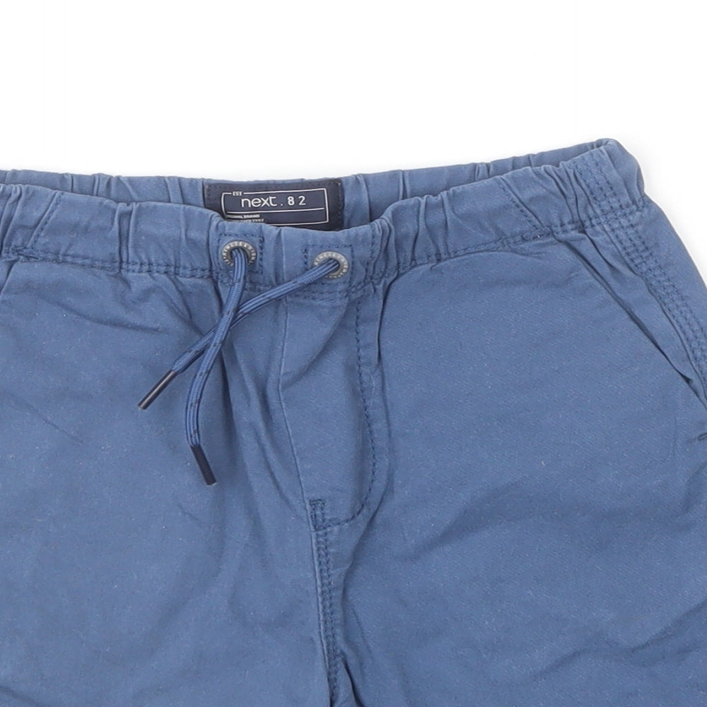 NEXT Boys Blue Cotton Chino Shorts Size 6 Years Regular