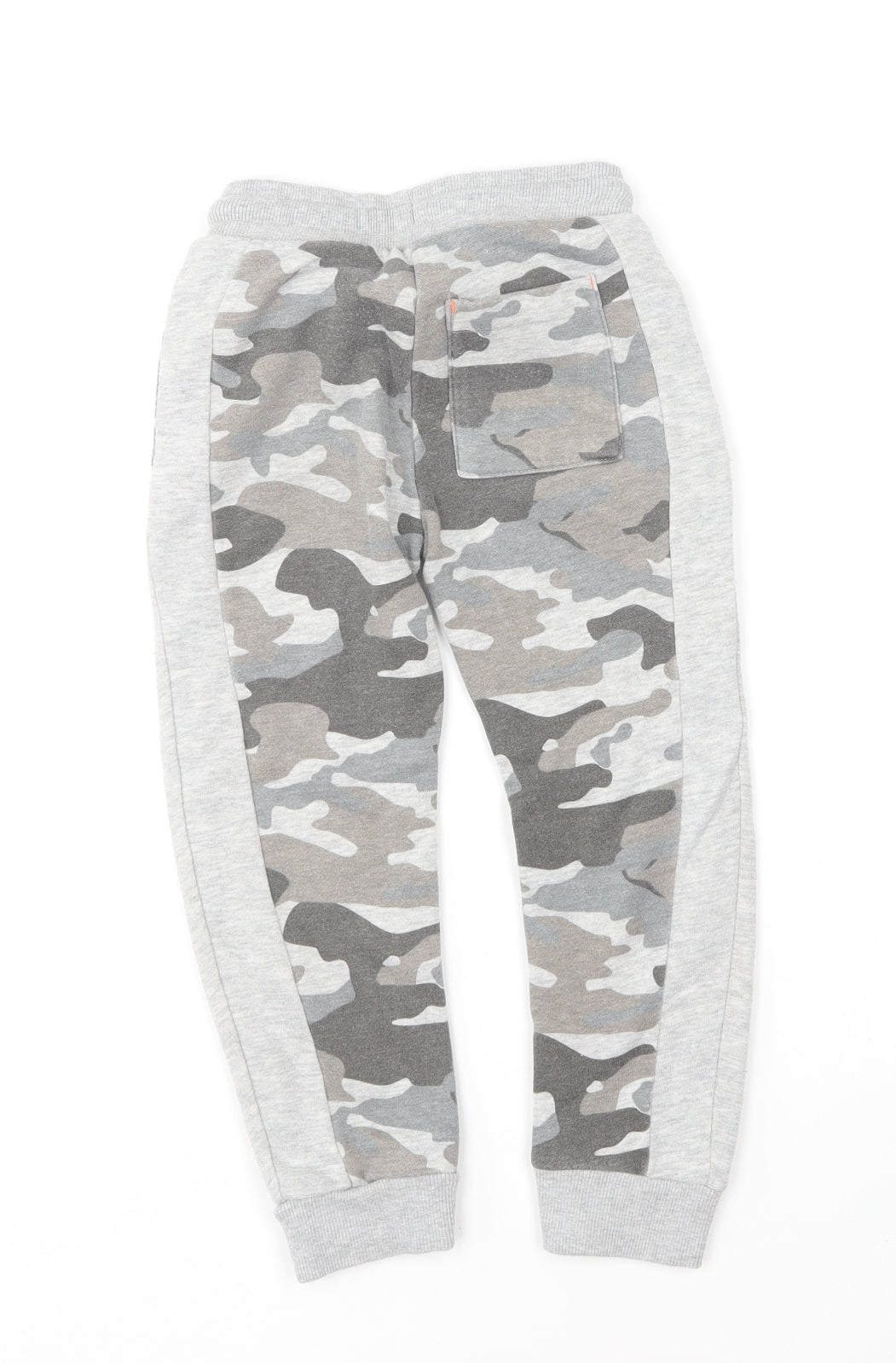 F&F Boys Grey Camouflage Cotton Jogger Trousers Size 4-5 Years Regular
