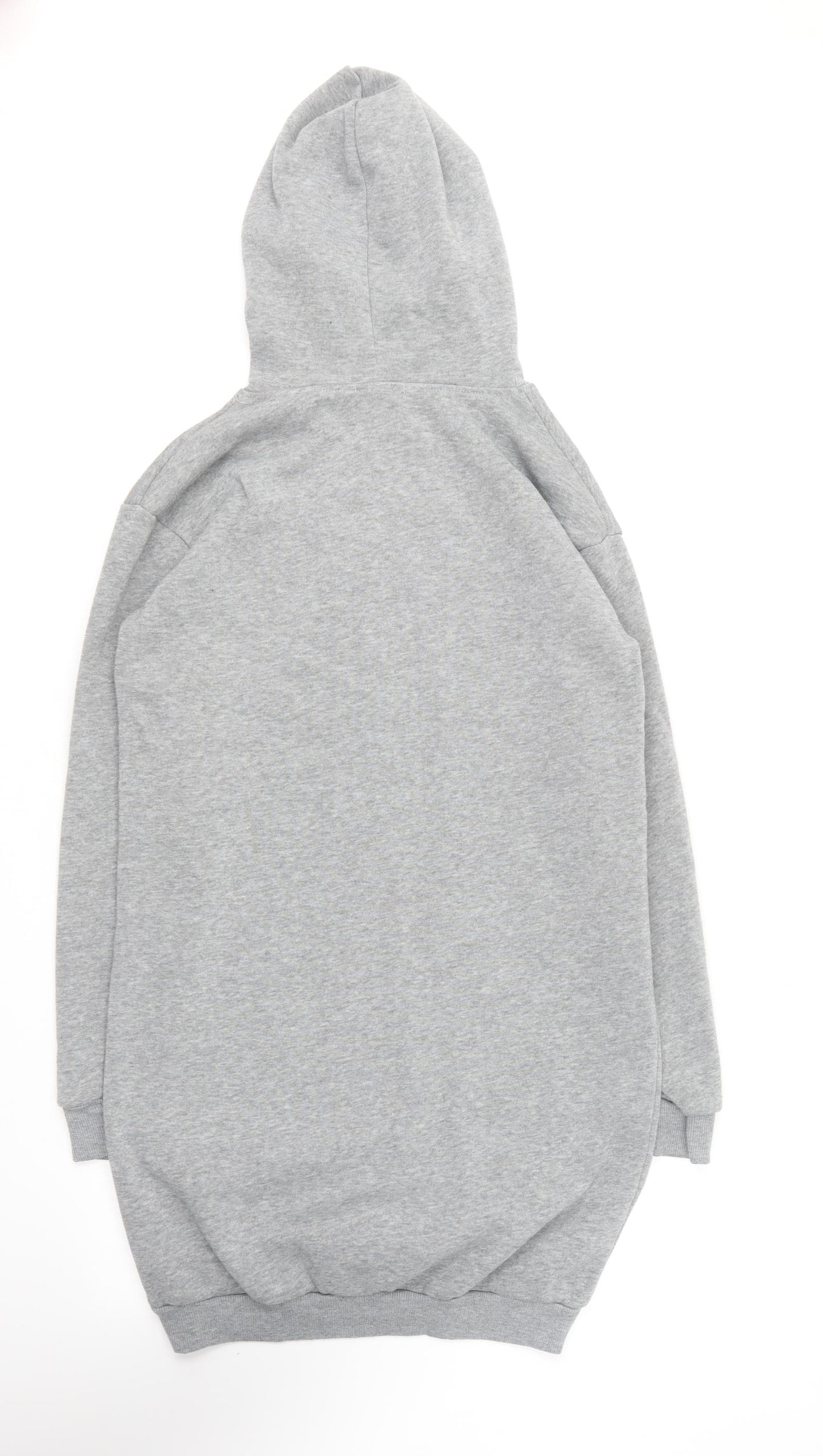 Cherry Koko Womens Grey Elastane Pullover Hoodie Size S