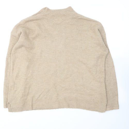 Dorothy Perkins Womens Brown Round Neck Acrylic Pullover Jumper Size 10