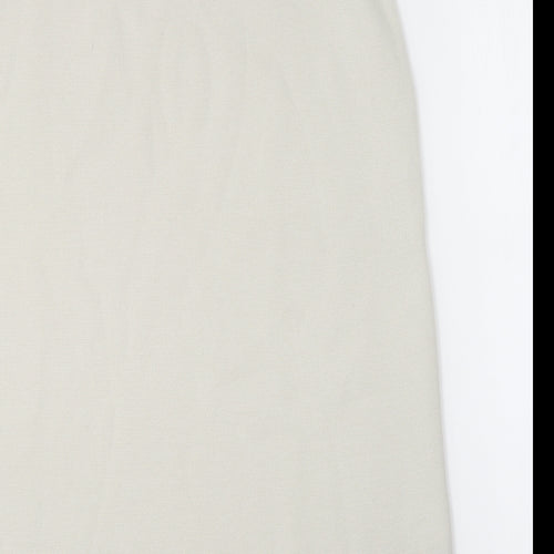 Classics Womens Beige Acrylic A-Line Skirt Size 12