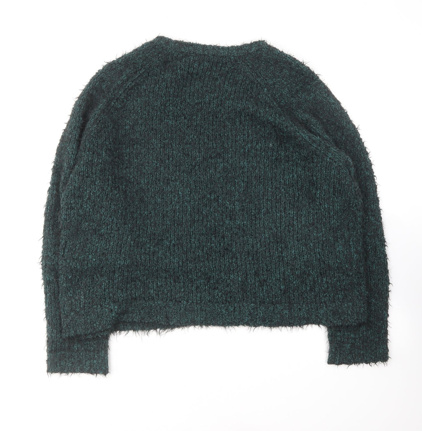 George Womens Green Round Neck Polyester Pullover Jumper Size 18