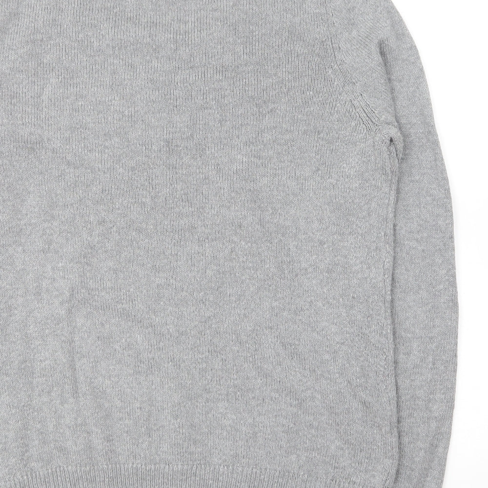 George Womens Grey Round Neck Polyester Pullover Jumper Size M - Christmas Jumper