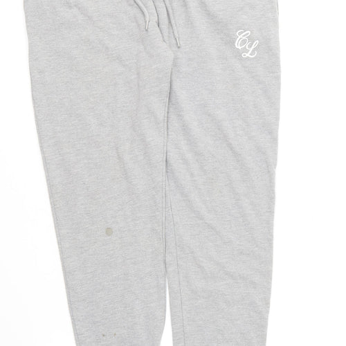 Closure Womens Grey Cotton Jogger Trousers Size XL L23 in Regular