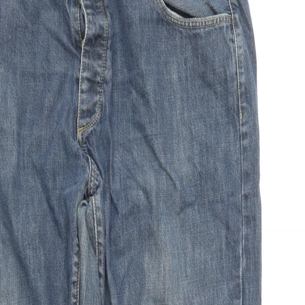 Henri Lloyd Mens Blue Cotton Straight Jeans Size 38 in L29 in Regular