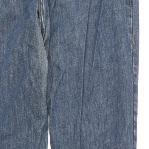 Henri Lloyd Mens Blue Cotton Straight Jeans Size 38 in L29 in Regular