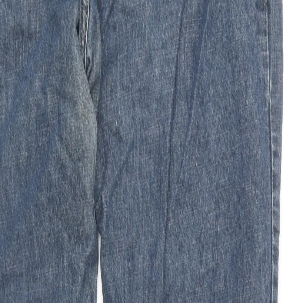 Henri Lloyd Mens Blue Cotton Straight Jeans Size 38 in L29 in Regular