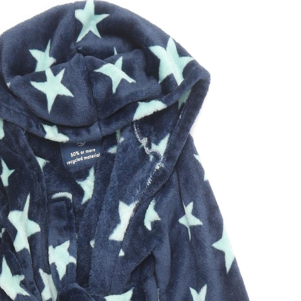 F&F Boys Blue Geometric Polyester Gown Size 3-4 Years - Star print