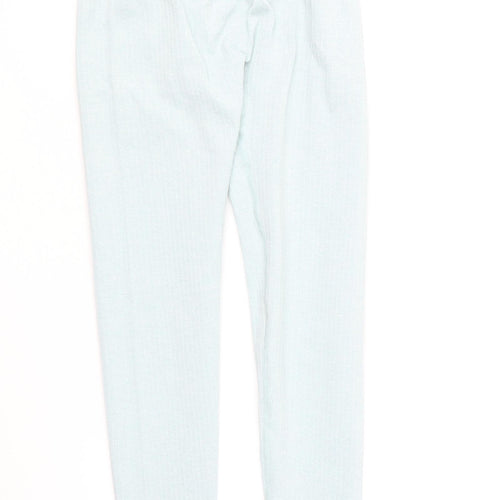 Preworn Womens Blue Nylon Compression Leggings Size S L24 in Regular
