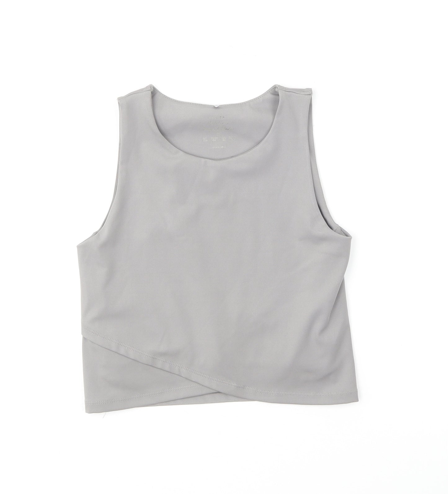 Primark Womens Grey Polyester Cropped Tank Size XS Round Neck
