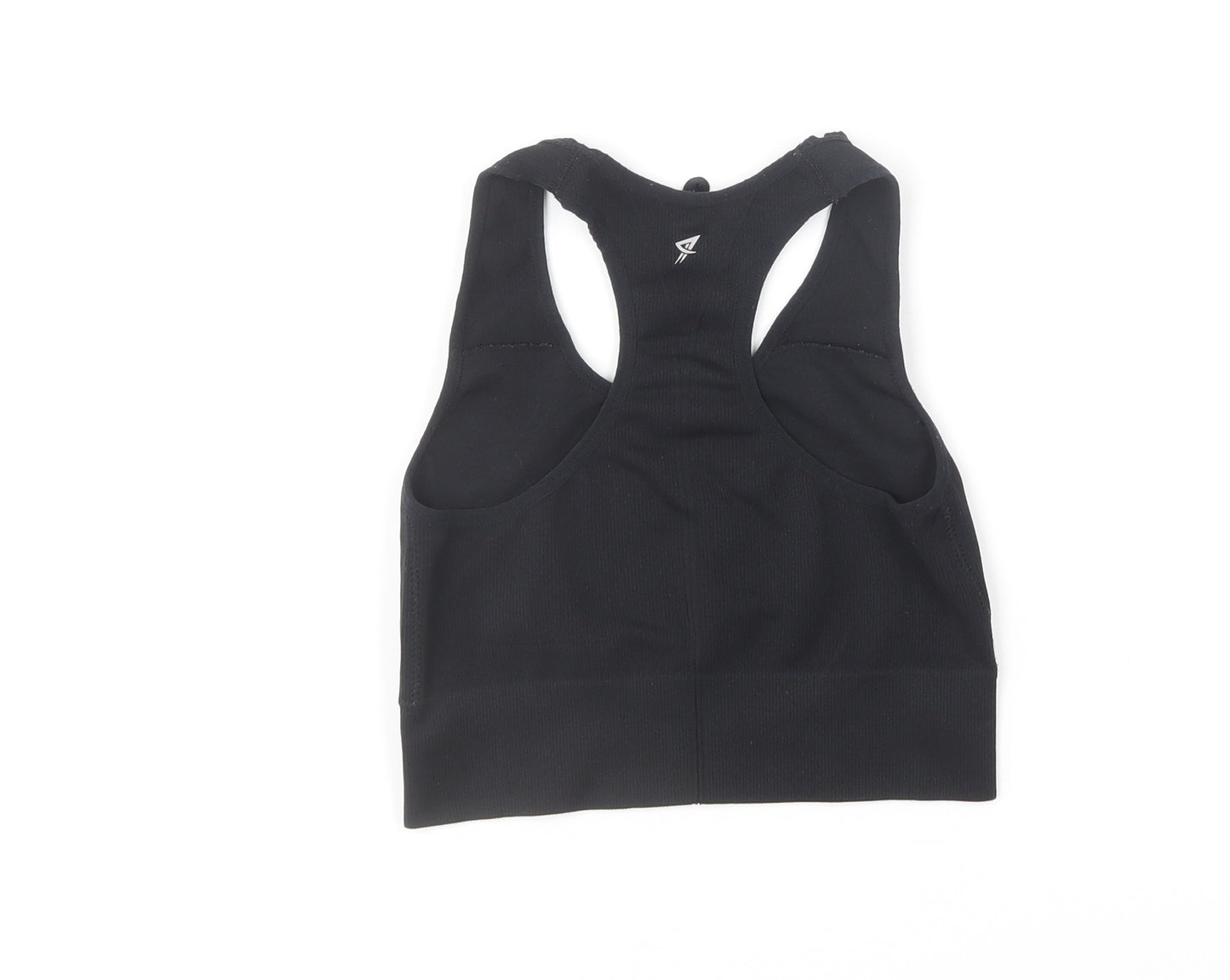 Primark Womens Black Polyester Cropped Tank Size 6 Round Neck