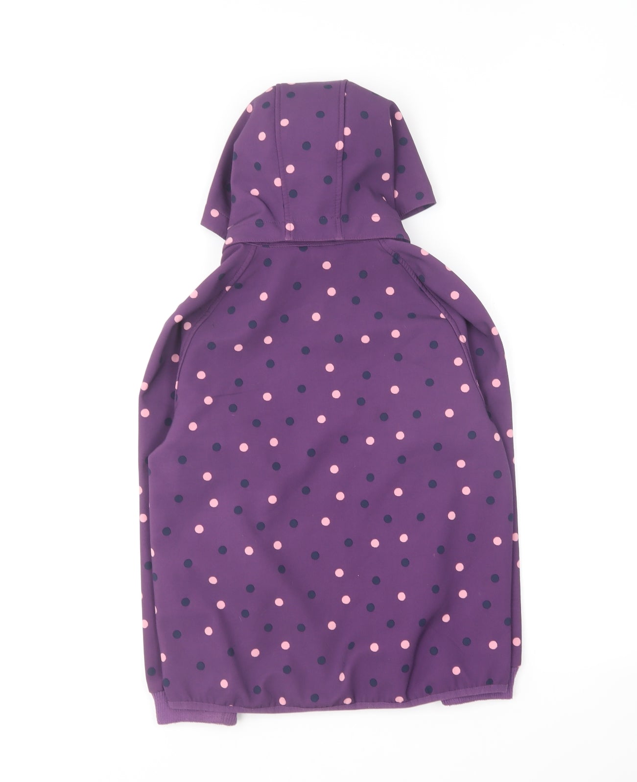 Hi Gear Girls Purple Polka Dot Jacket Size 11-12 Years Zip