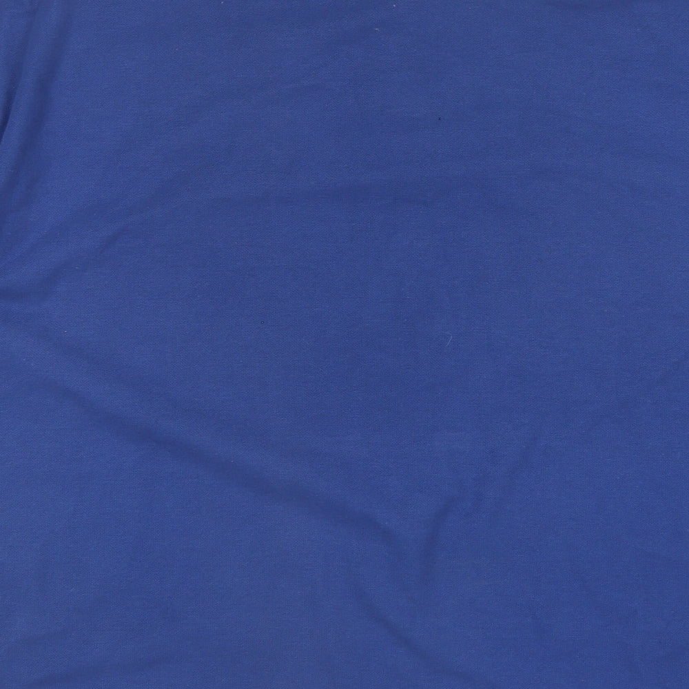 Primark Mens Blue Cotton Polo Size XL Collared Button