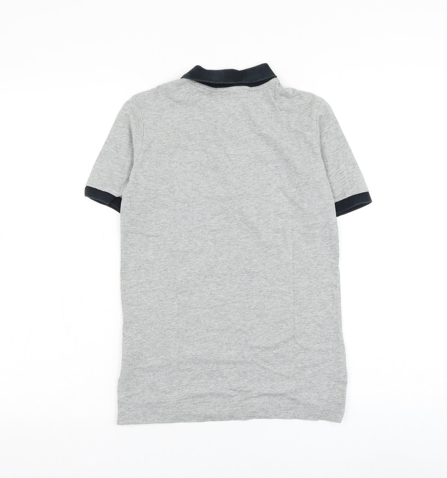 Nike Boys Grey Cotton Basic Polo Size 10-11 Years Collared Pullover