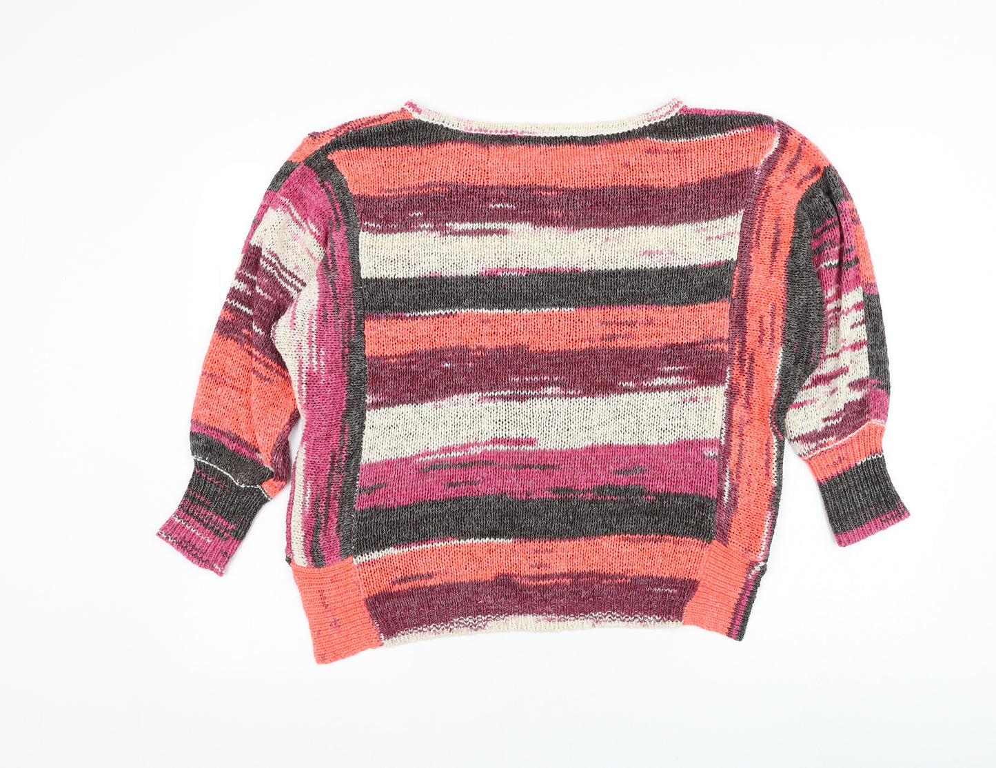 Sanctuary Womens Purple Round Neck Acrylic Pullover Jumper Size XS