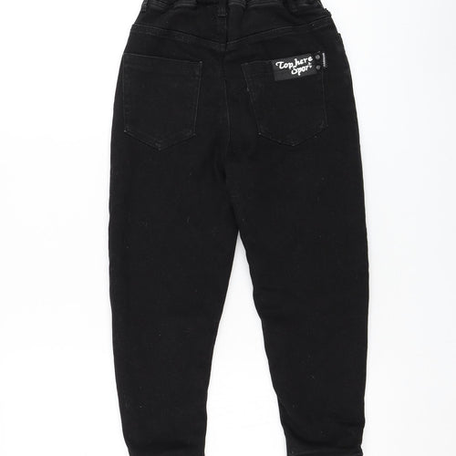 Fashion Cowboy Girls Black Polyester Skinny Jeans Size 11 Years Regular Pullover