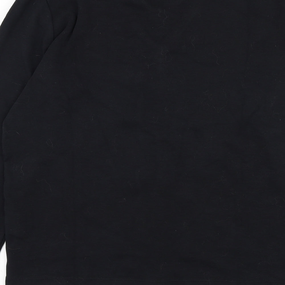 JACK & JONES Mens Black V-Neck Cotton Cardigan Jumper Size M
