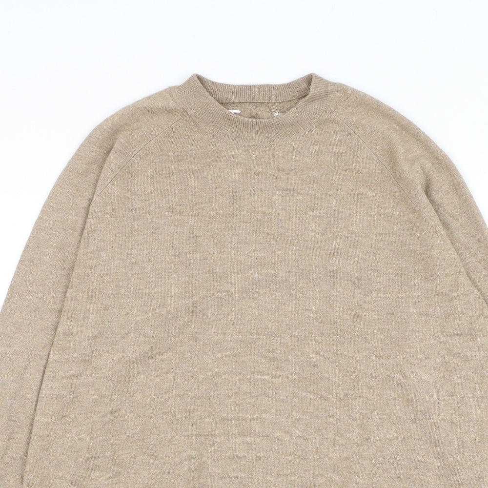 Primark Womens Brown Round Neck Polyester Pullover Jumper Size 10