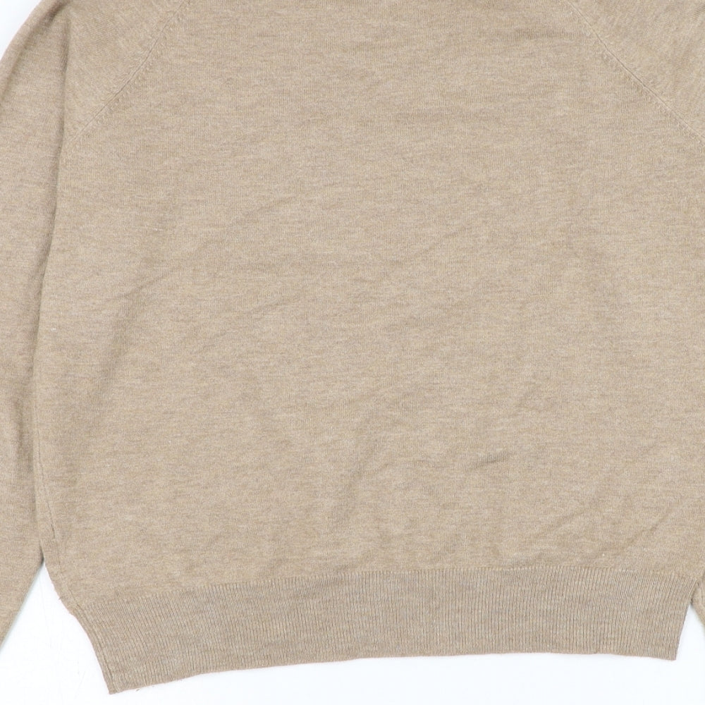 Primark Womens Brown Round Neck Polyester Pullover Jumper Size 10