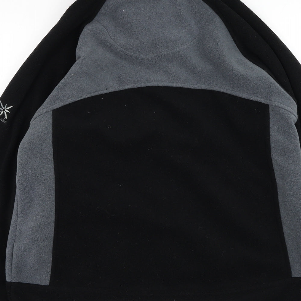 KOKO Womens Black Nylon Full Zip Sweatshirt Size 8 Zip
