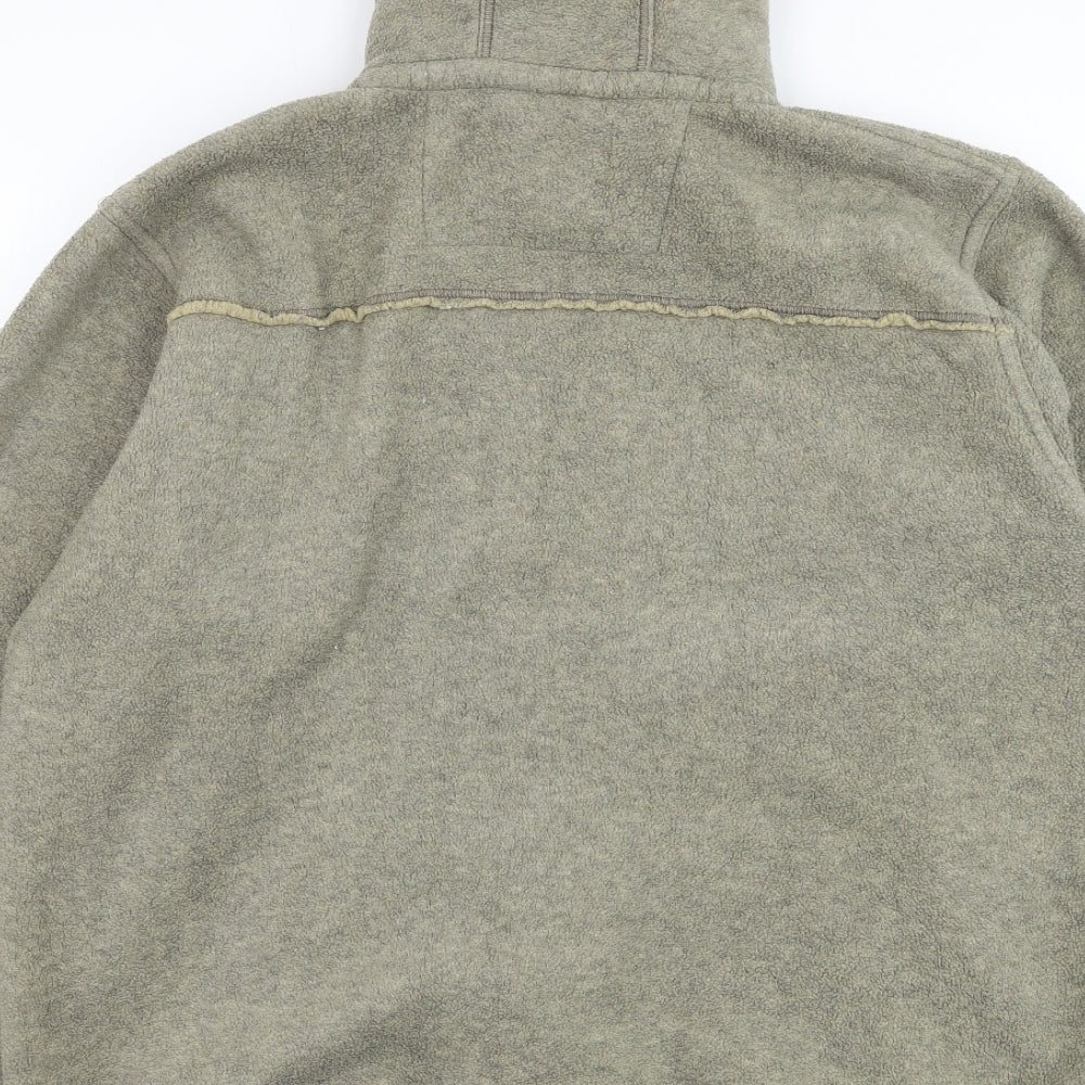 Marks and Spencer Mens Green Polyester Full Zip Hoodie Size XL