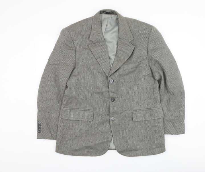Biltmore Mens Grey Wool Jacket Suit Jacket Size 40