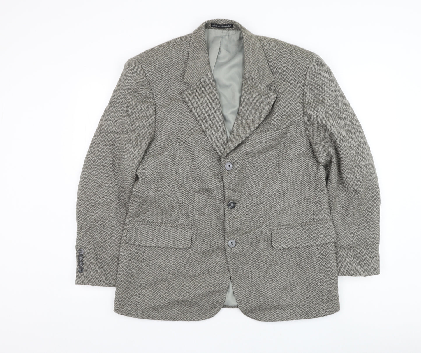 Biltmore Mens Grey Wool Jacket Suit Jacket Size 40