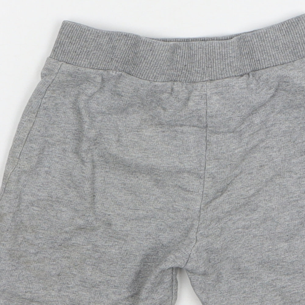 McKenzie Boys Grey Cotton Sweat Shorts Size 4-5 Years Regular