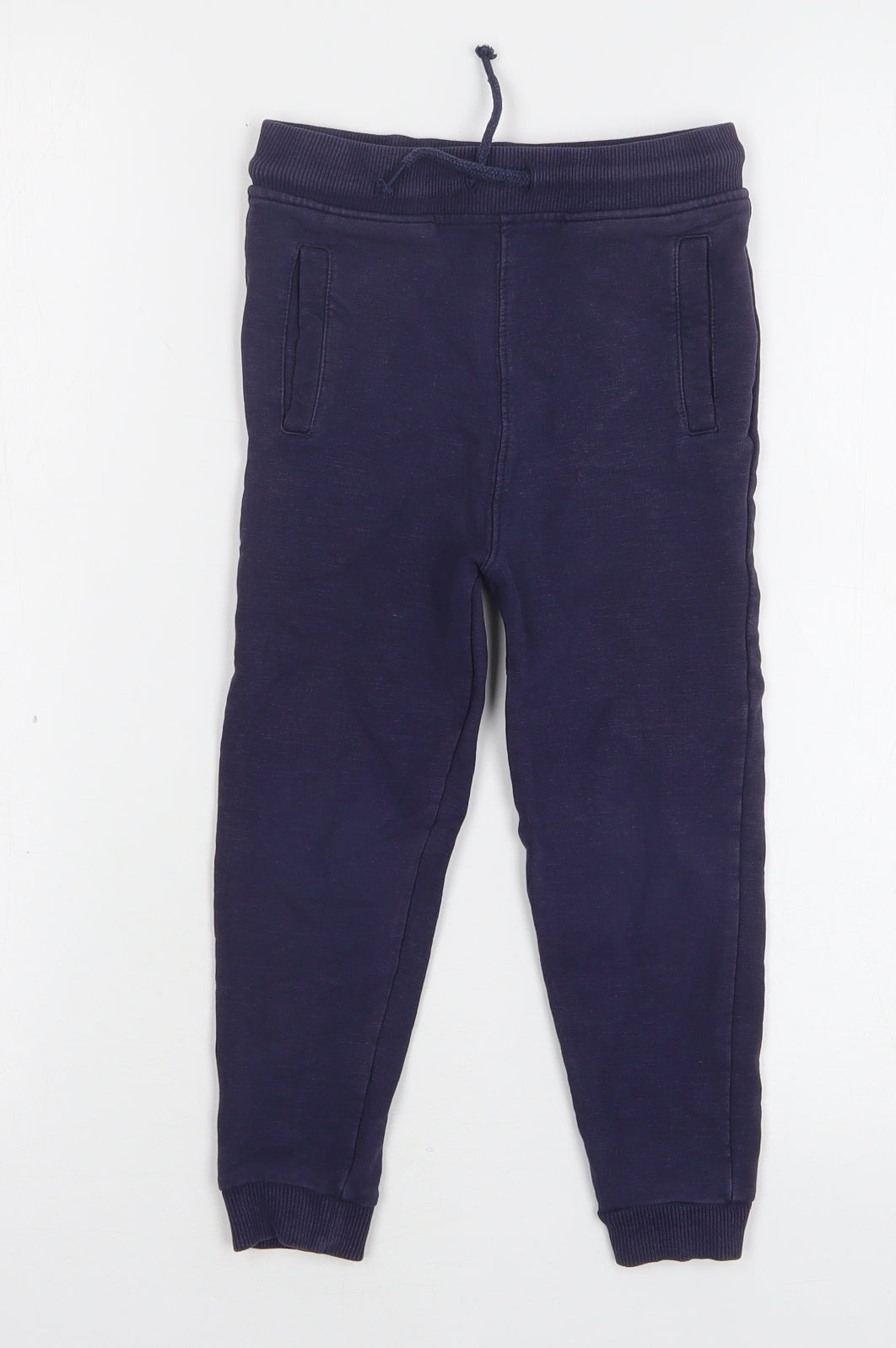 George Boys Blue Cotton Sweatpants Trousers Size 4-5 Years Regular