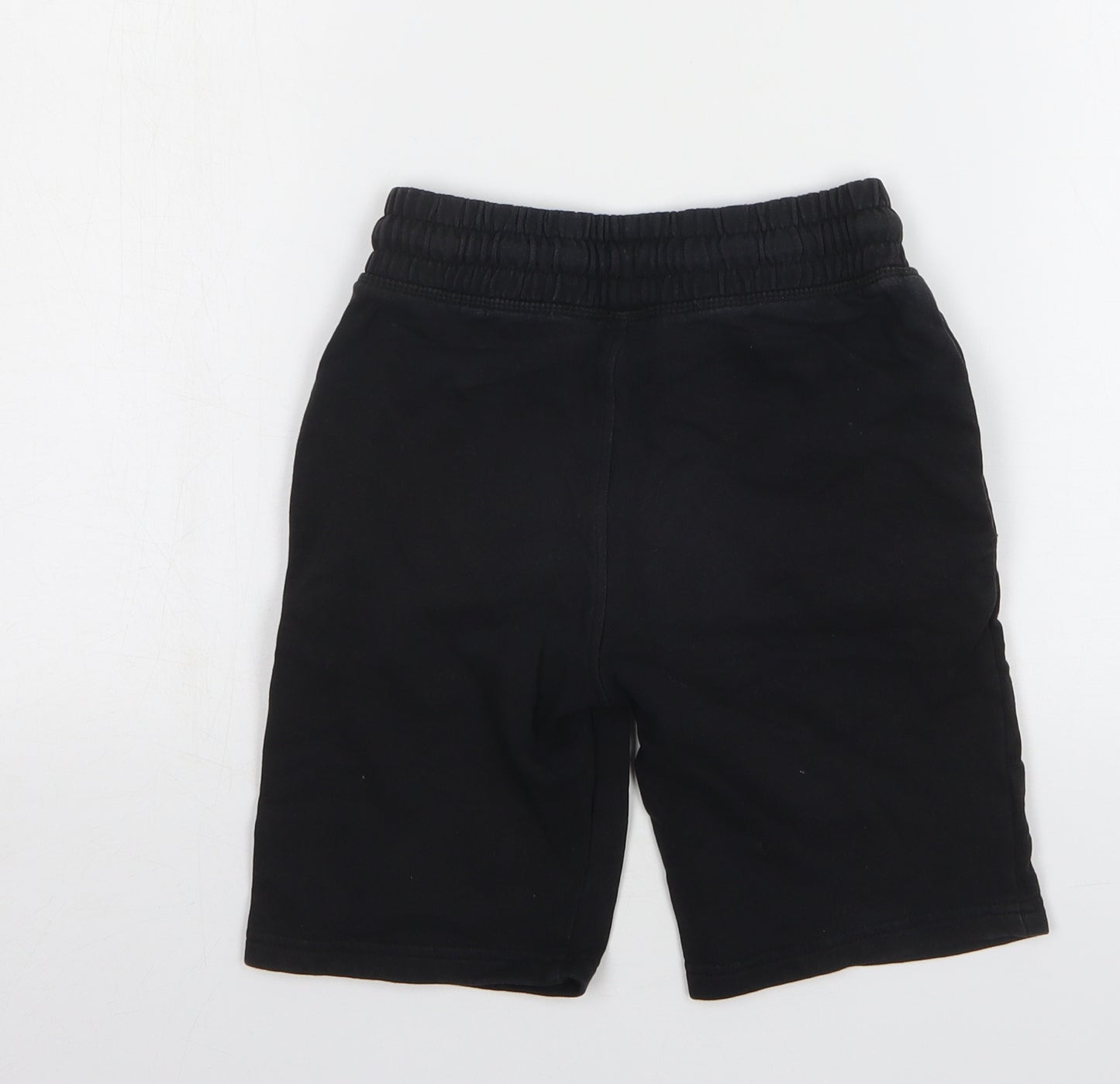 Urban Outlaws Boys Black Cotton Sweat Shorts Size 7-8 Years Regular