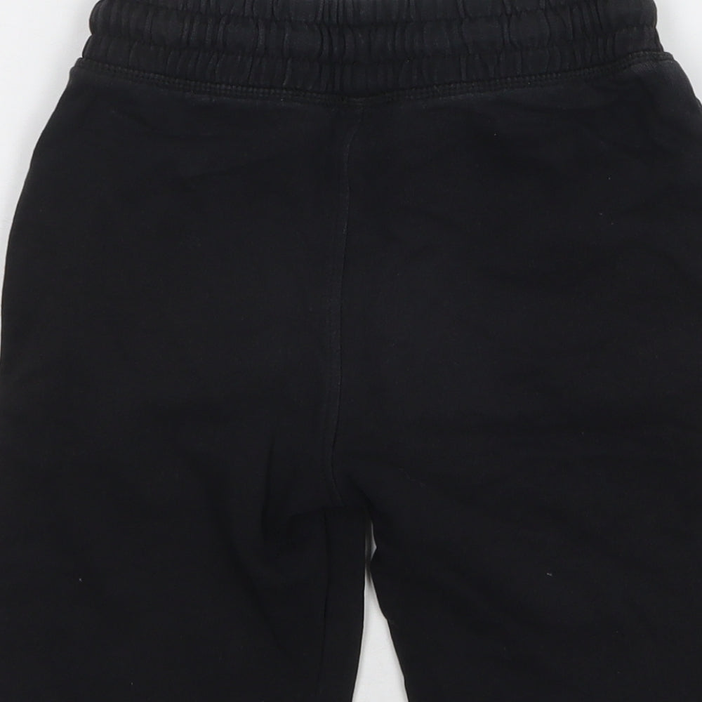 Urban Outlaws Boys Black Cotton Sweat Shorts Size 7-8 Years Regular