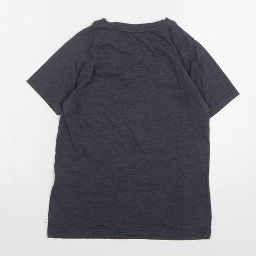 Atmosphere Womens Grey Cotton Basic T-Shirt Size 6 Round Neck - Los Angeles