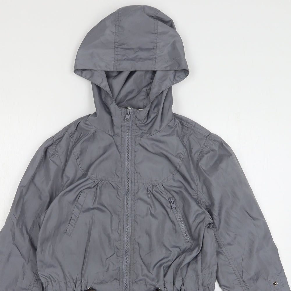New Look Girls Grey Windbreaker Coat Size 14-15 Years Zip