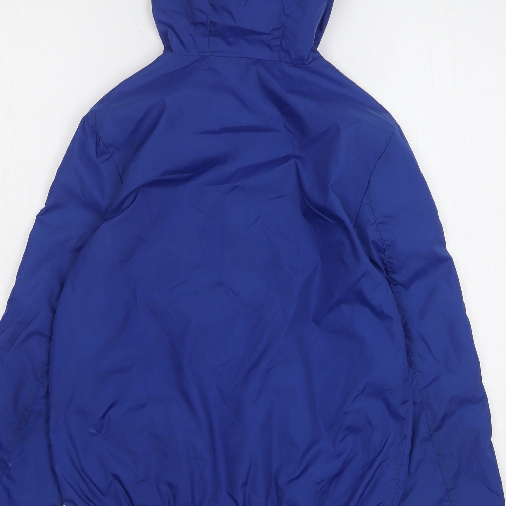 Tommy Hilfiger Boys Blue Geometric Windbreaker Jacket Size 10 Years Zip