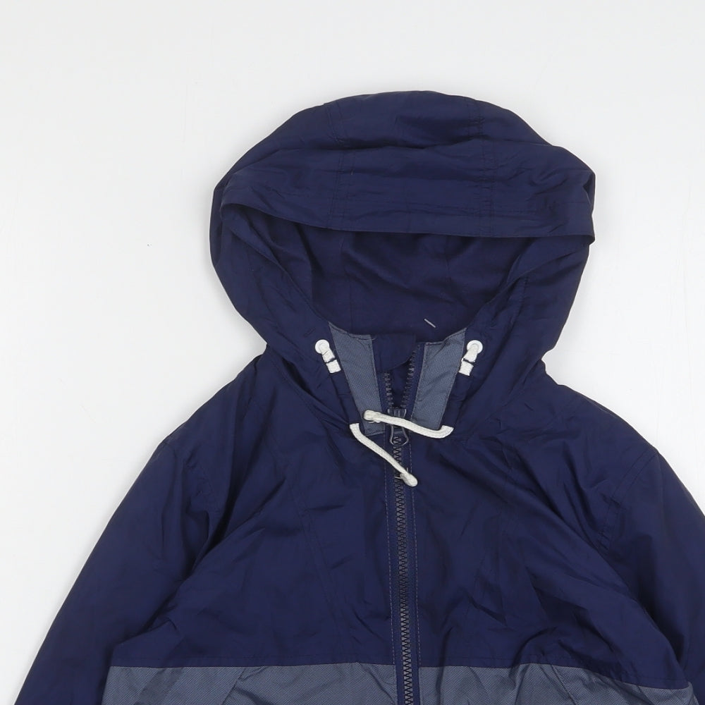 George Boys Blue Rain Coat Coat Size 6-7 Years Zip