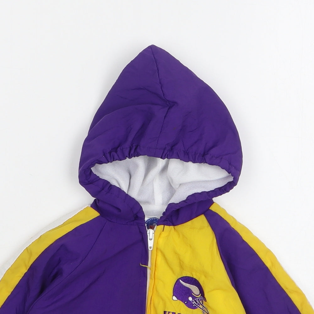 NFL Boys Purple Jacket Size 24 Months Zip - Minnesota Vikings