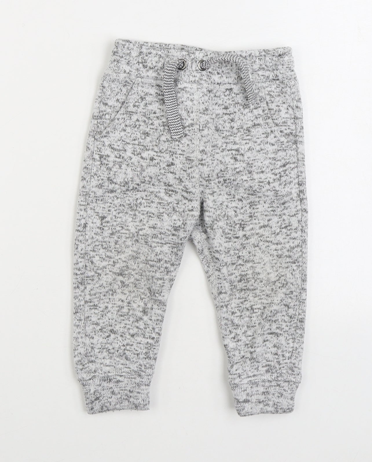 TU Boys Grey Polyester Jogger Trousers Size 18-24 Months Tie