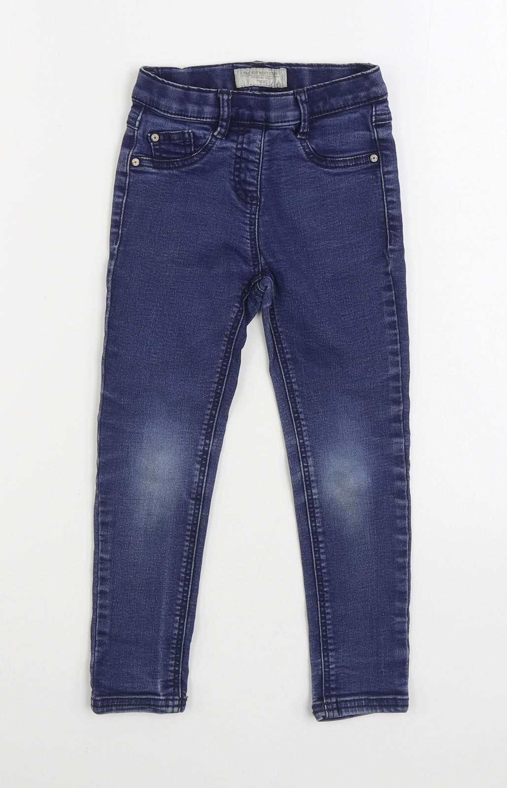 NEXT Boys Blue Cotton Skinny Jeans Size 5 Years Regular