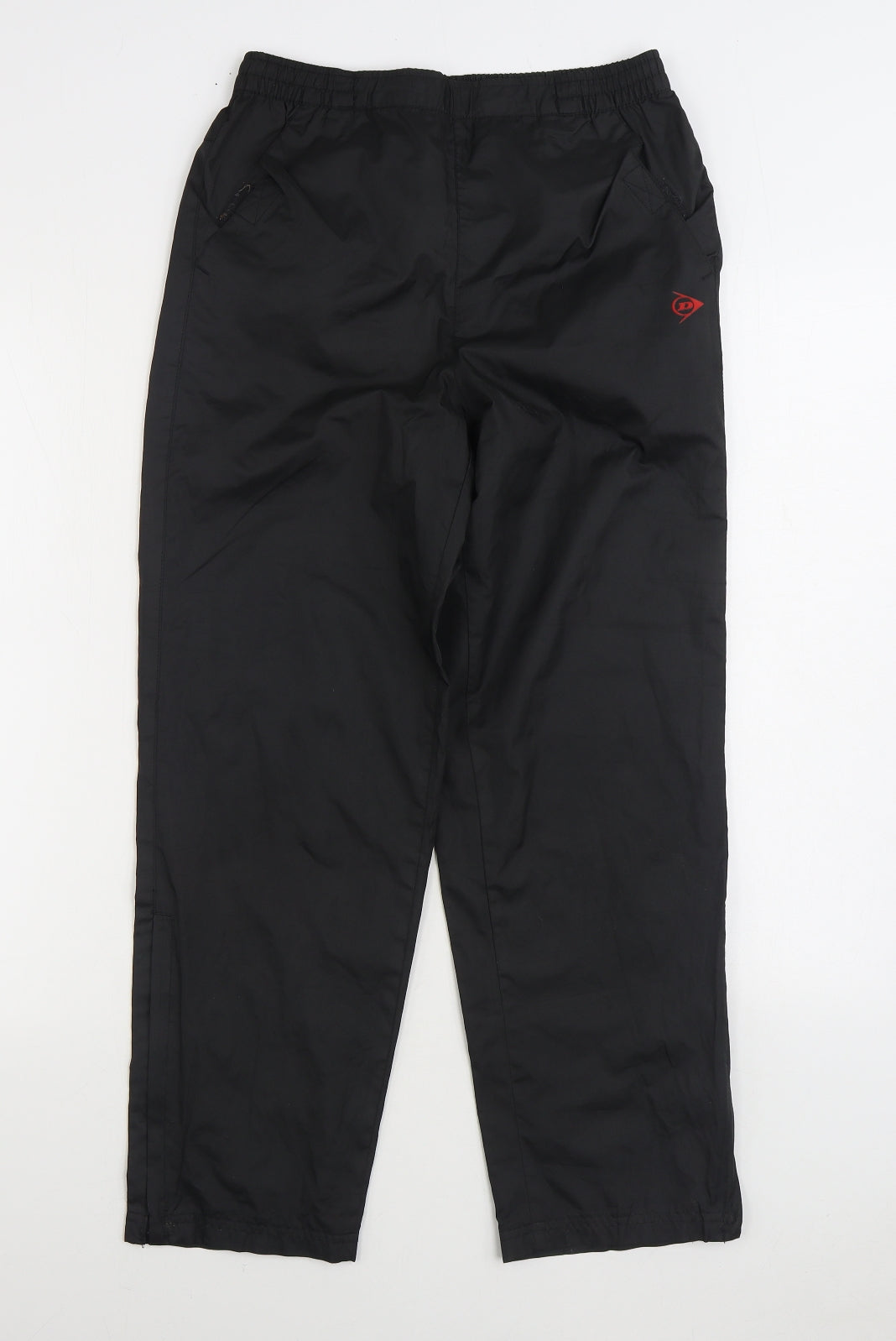 Dunlop Boys Black Polyester Rain Trousers Trousers Size 11-12 Years Regular