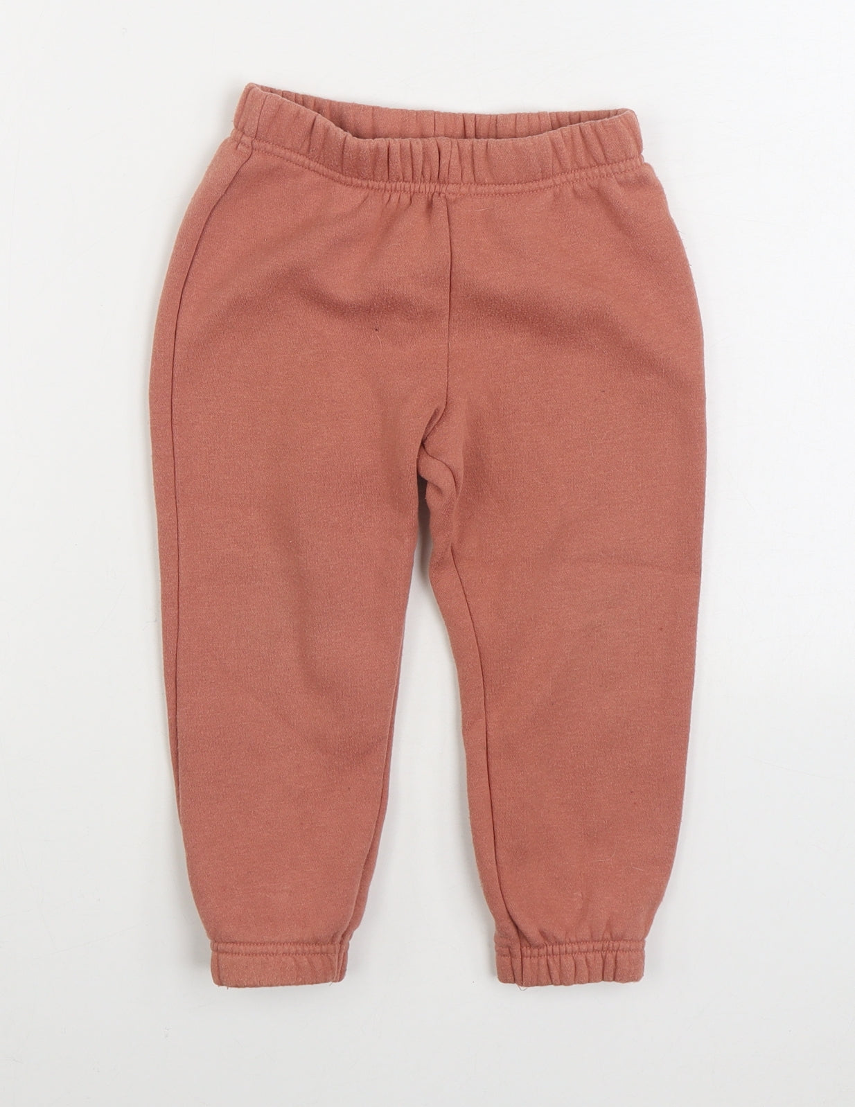 Primark Girls Pink Cotton Jogger Trousers Size 2-3 Years Regular Tie