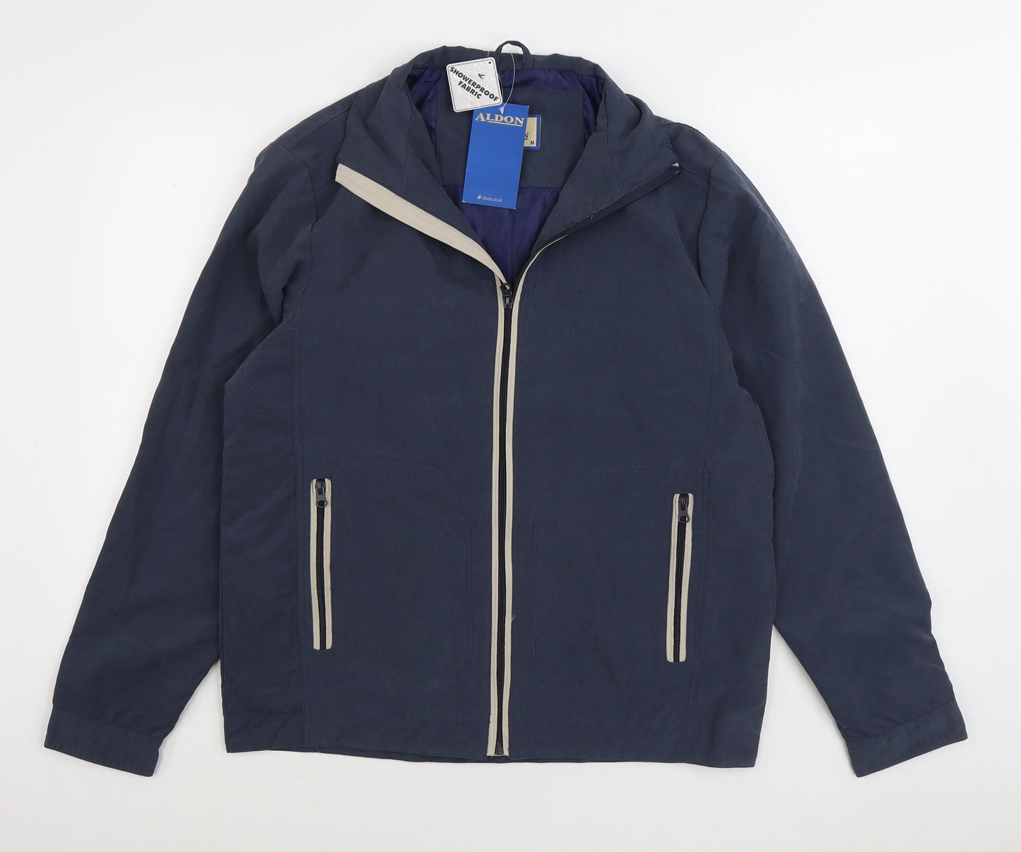 Aldon Mens Blue Jacket Size M Zip