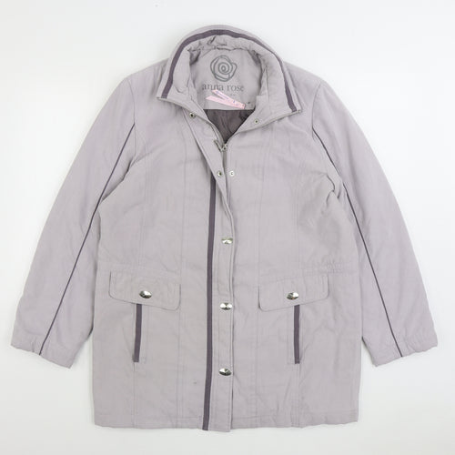 Anna rose Womens Grey Jacket Size M Zip