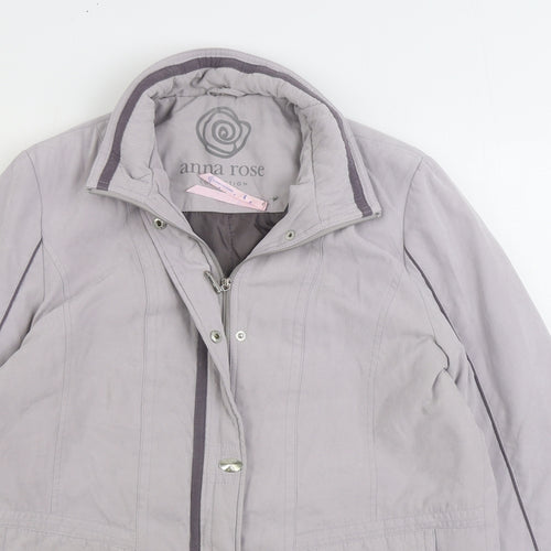 Anna rose Womens Grey Jacket Size M Zip