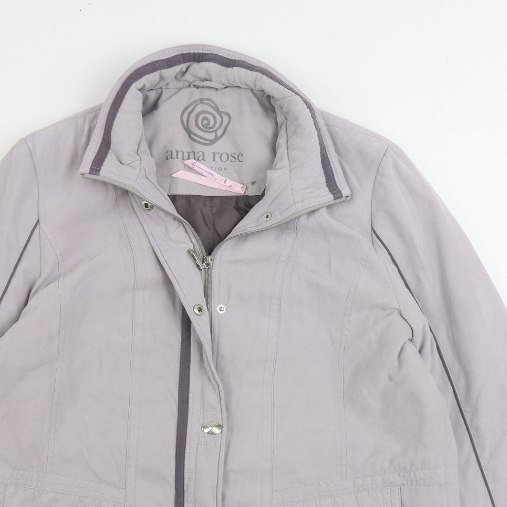 Anna rose Womens Grey Jacket Size M Zip