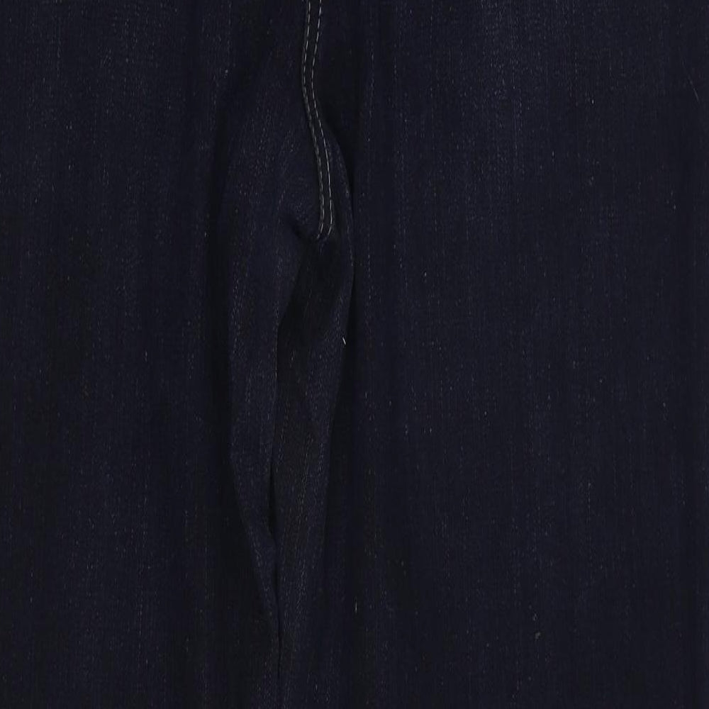 TU Womens Blue Cotton Straight Jeans Size 20 L29 in Regular Zip