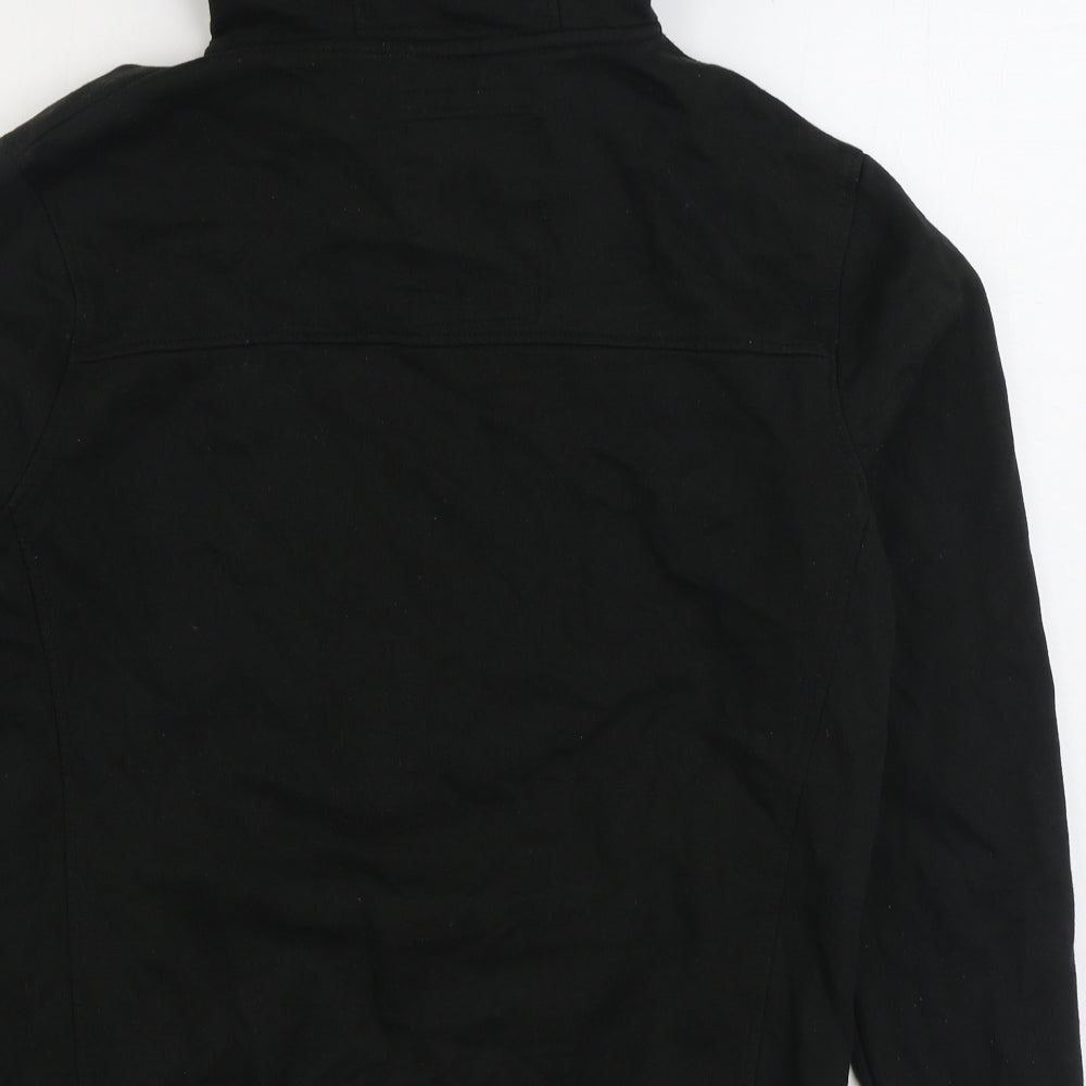 Crosshatch Mens Black Cotton Pullover Hoodie Size XL