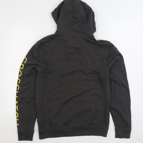 Crosshatch Mens Grey Cotton Pullover Hoodie Size XL