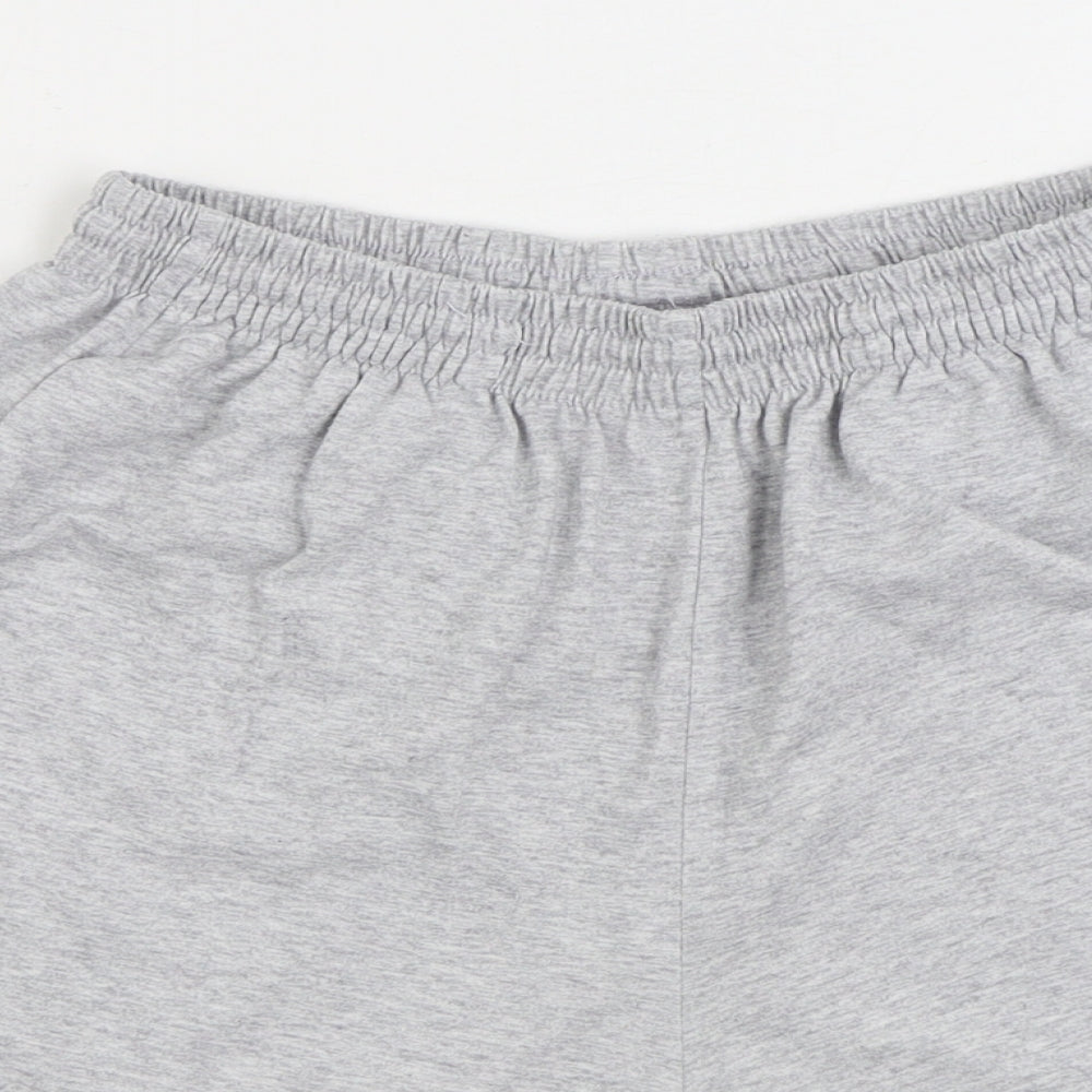 Slazenger Mens Grey Cotton Sweat Shorts Size M L6 in Regular