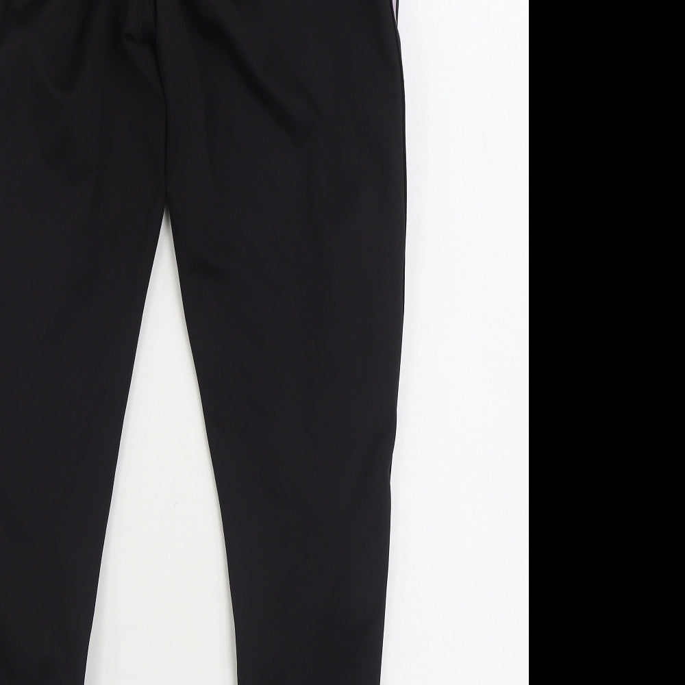 Workout Womens Black Polyester Jogger Leggings Size L L27 in