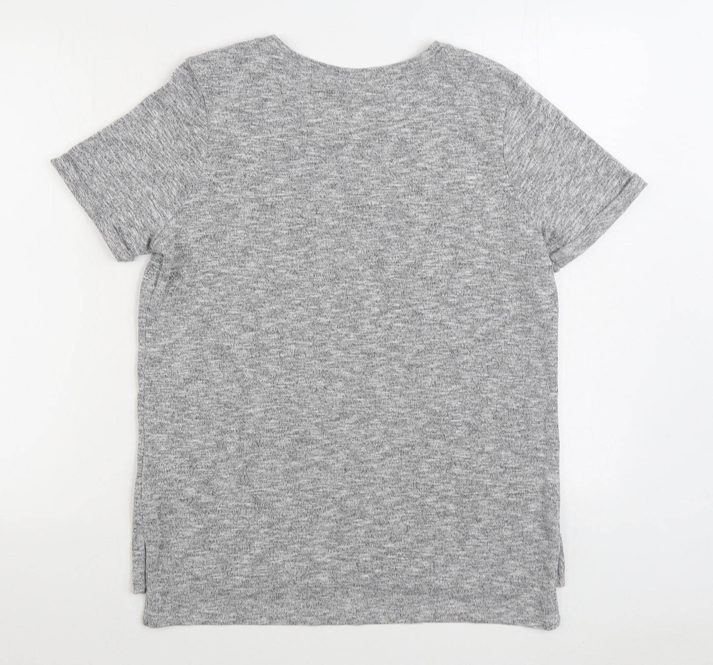 George Womens Grey Polyester Basic T-Shirt Size 16 Round Neck - Born with style